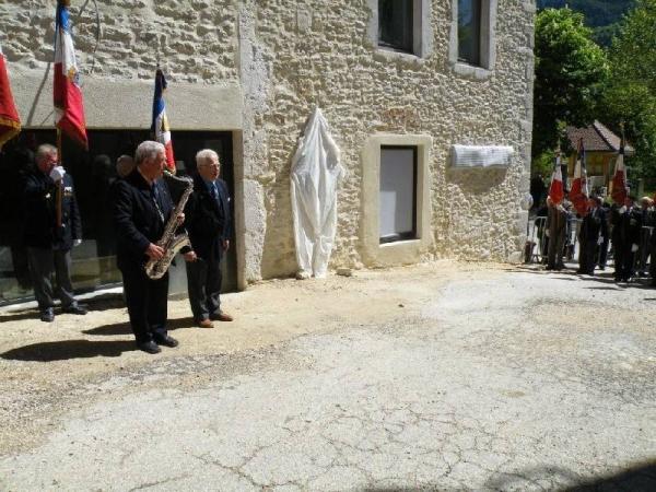Inauguration plaque Saint Martin en Vercors