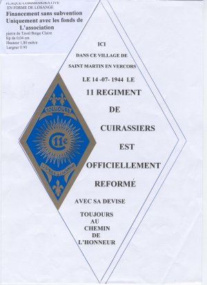 Plaque Saint Martin en Vercors